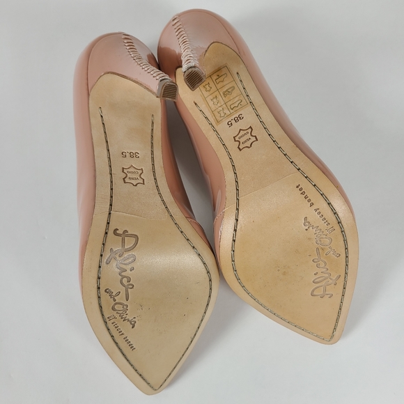 ALICE & OLIVIA Blush Pink Nude Dina Heels - 38.5 - Picture 8 of 8
